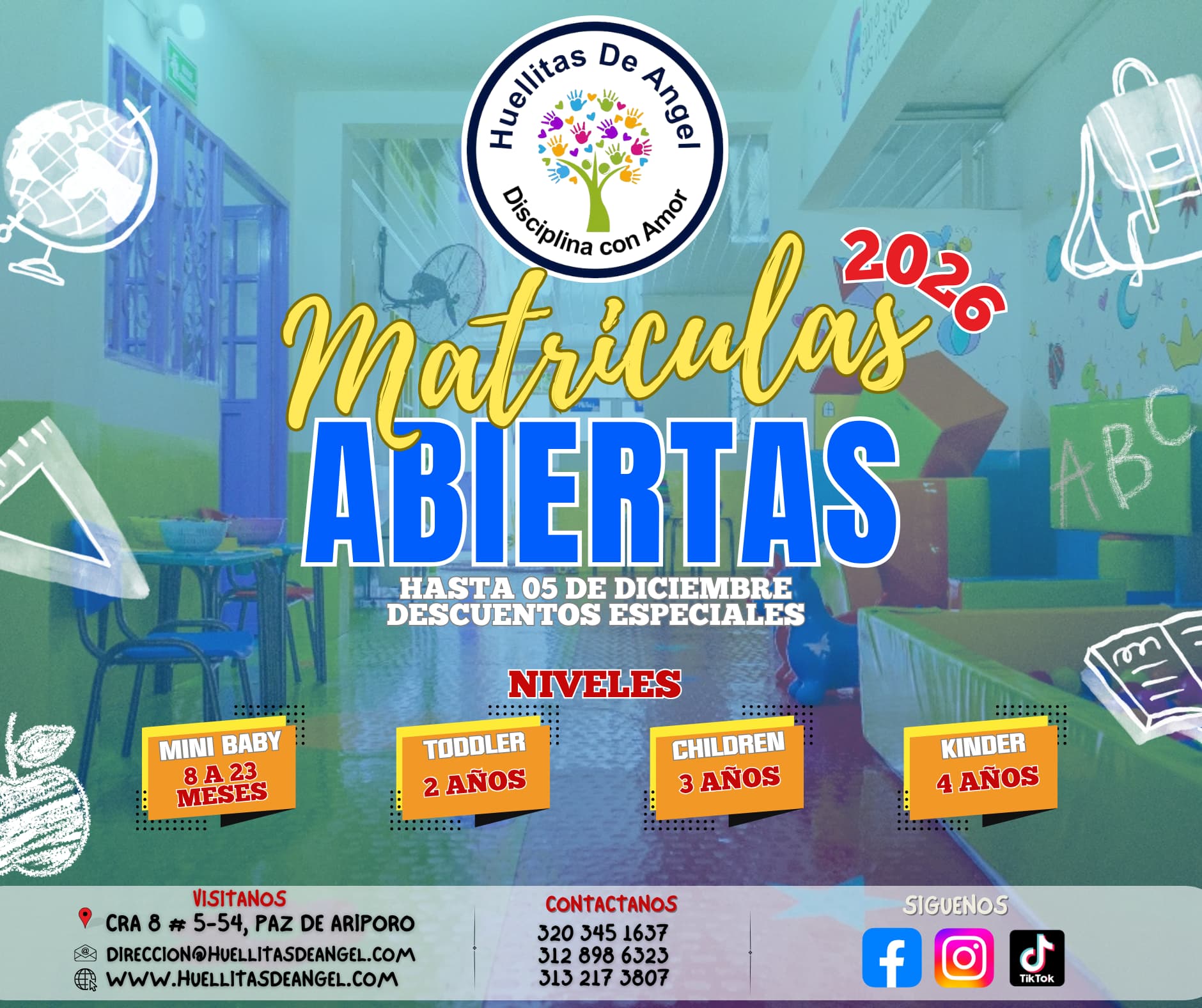 Matriculas abiertas - Huellitas de Angel